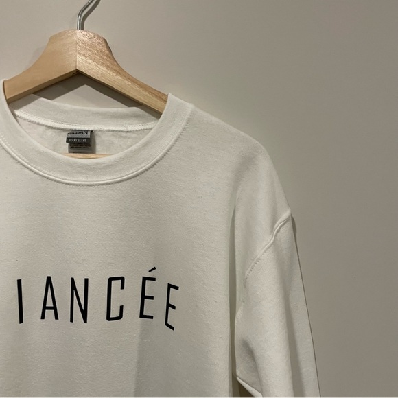 White Fiancée Crewneck Sweater - Picture 2 of 3